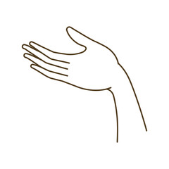 Obraz premium forearm with open hand avatar character