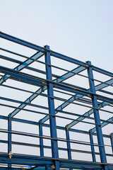 Factory steel framework