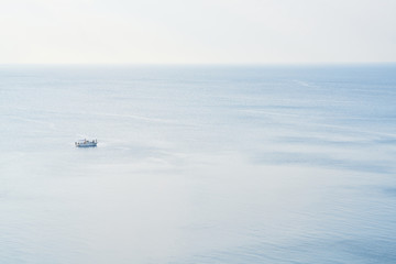 Obraz na płótnie Canvas Seascape and boat background
