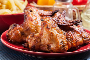 Tasty baked chicken wings