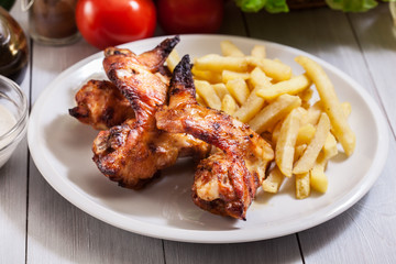 Tasty baked chicken wings