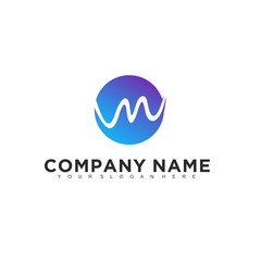 Simple minimalistic modern professional logo design of technology vector EPS illustrator template