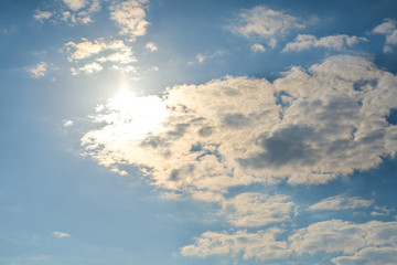 Blue sky and clouds