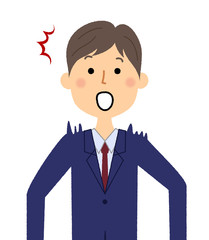 ビジネスマン　驚く