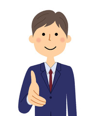 ビジネスマン　握手