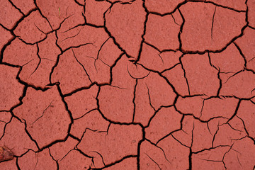Cracked clay soil Texture, background, seamless pattern. Crack in the ground. Texture, background, seamless pattern. This is useful for designers. a crack in the ground, drought, sun. absence of water - 234266422