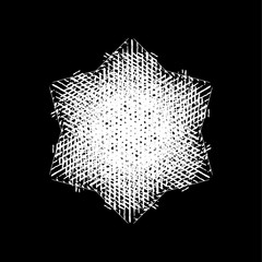 Isolated Painted Snowflakes