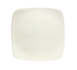 Plate isolate on white