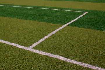 Fototapeta premium white lines on the pitch