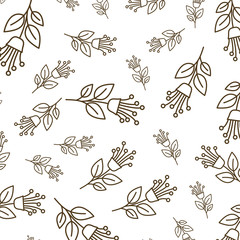 beautiful flowers decorative pattern isolated icon