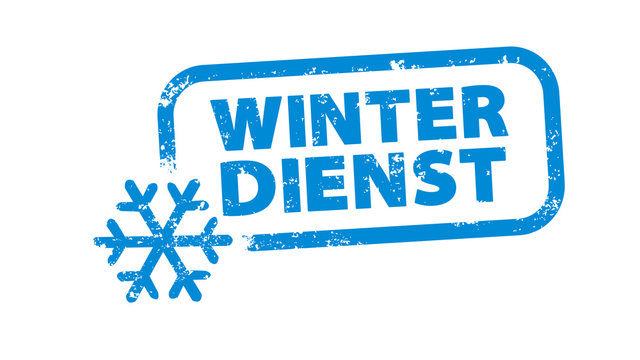 Stempel - Winterdienst einfache Schneeflocke