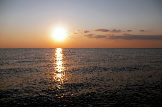 sunrise over the sea © Aleonora