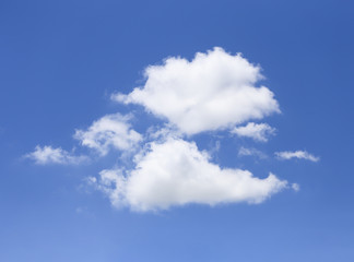 blue sky with cloud closeup