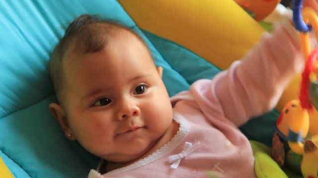 Adorable little girl smiling.