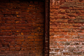 dark old brick masonry