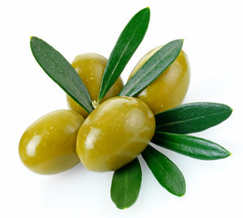 FOUR GREEN OLIVES