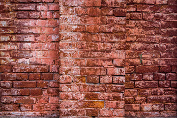 dark old brick masonry