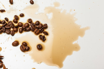Coffee beans. Isolated on a white background