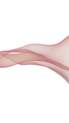 Abstract light red wave. Bright light red ribbon on white background. Abstract red smoke. Light red scarf. Raster air background. 3D illustration