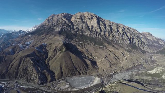 Caucasus. Alagir gorge. Mount Kionhoh.