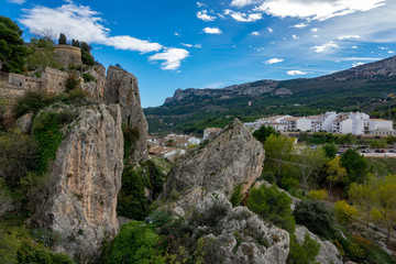 Fototapeta na wymiar View from Guadalest town in Spain