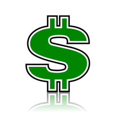 Dollar icon vector illustration