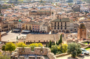 Fototapeta na wymiar Trujillo landmarks, Spain