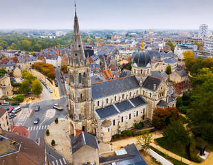 Aerial view of Chateauroux, France