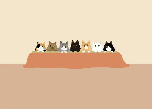 猫はこたつで丸くなる Stock イラスト Adobe Stock