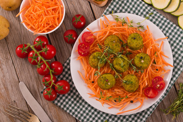 Vegetarian meatballs.