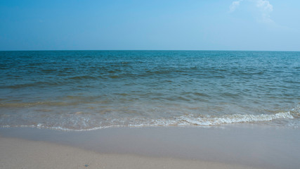 sea waves crashing at the beach