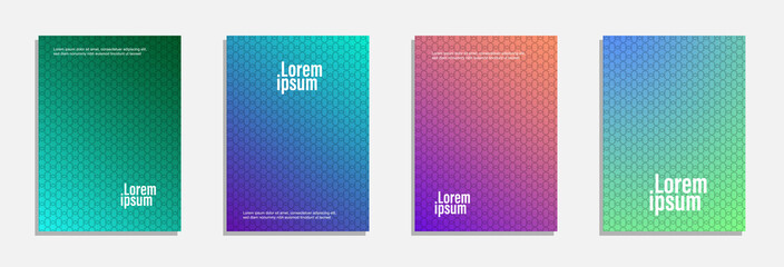 Minimal cover design. Set of geometric pattern background