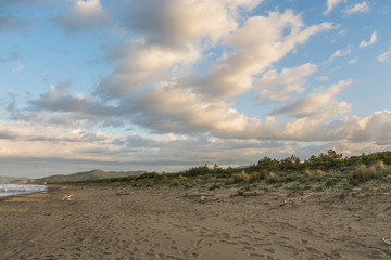 astiglione della Pescaia Tuscany, Italy - sunrise at the beach