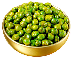 INDIAN SNACK SPICY GREEN PEAS CUT OUT