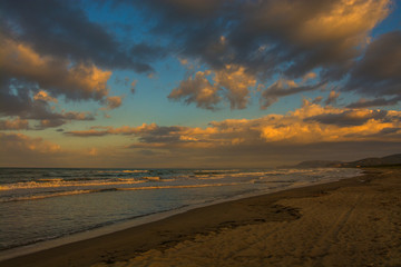 astiglione della Pescaia Tuscany, Italy - sunrise at the beach