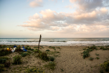 Castiglione della Pescaia Tuscany, Italy - sunrise at the beach