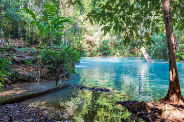 Kuang Si waterfalls in Luang Prabang, Laos