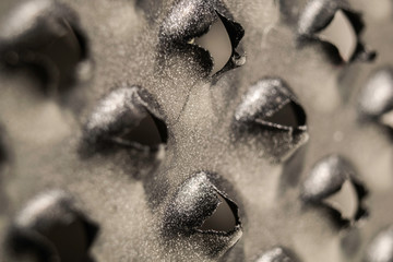 Cheese grater close up