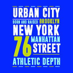 Naklejka na ściany i meble new york urban distressed poster apparel