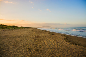 Obraz premium astiglione della Pescaia Tuscany, Italy - sunrise at the beach