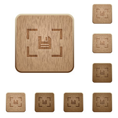 Camera save image wooden buttons