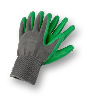 Isolated image of a pair of gardening gloves
