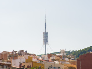 Tibidabo tower maked by Norman Foster. Barcelona, Catalonya, Spain.