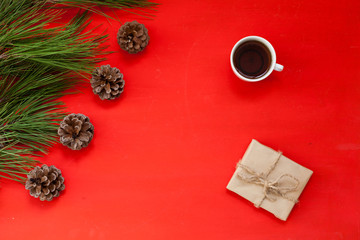 Christmas background Christmas tree new year gifts decor decoration holiday winter