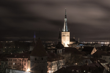 Old Town Panorama At Night