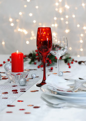 christmas table setting