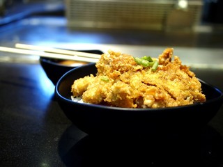 Bowl of Pork Tonkatsu or Katsudon