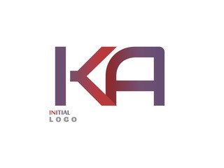 KA Initial Logo for your startup venture