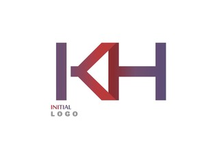 KH Initial Logo for your startup venture
