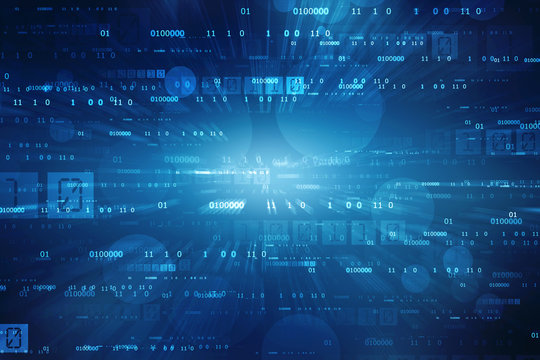 Binary Code Background, Digital Abstract technology background
